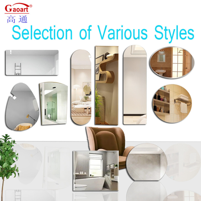 Espelho de parede moderno para banheiro estilo Morden Full Glass Make Up Home Decorative Sticker