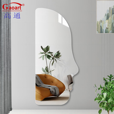 Espelho de parede moderno para banheiro estilo Morden Full Glass Make Up Home Decorative Sticker