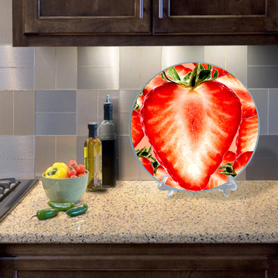 Custom Tempered Clear Square Kitchen Tool Good Selling Bread Blank Float Cutting Board (Table de corte flutuante em branco)