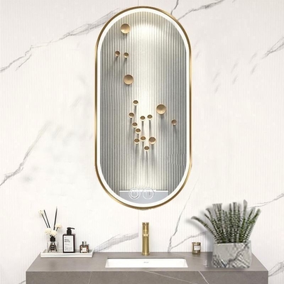 Dimensão personalizada Função de toque Espelho de decoração embebedado para boa venda Salão de LED pequeno