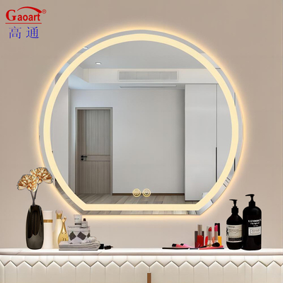 Semi-círculo de parede retroiluminada Smart Bath Salon maquiagem autocolante espelho para todos os dias