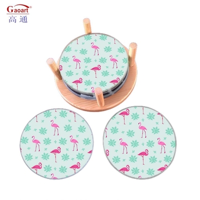 Kitchen Cutting Blank Tempered Glass Coaster em espessura de 5 mm e estilo de design de frutas