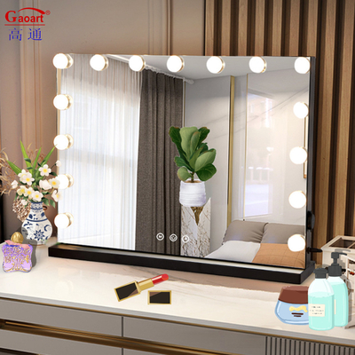Melhore o seu salão com Hollywood Custom Big Fill Body Lighted Makeup Mirror em Chrome