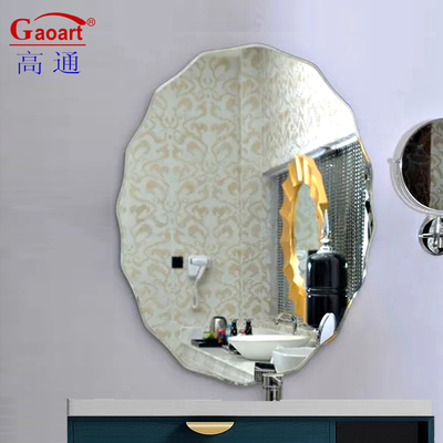 Design moderno tamanho personalizado Barbeiro Espejo Decoração para grande beleza Estrela forma de parede Sala de banho