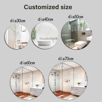 Sala de estar Flutuante Prateado Corredor Bevel Banho Decoração Quarto Espelho com Design