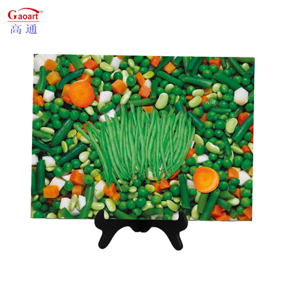 Tabela de jantar de vidro de corte personalizado de 4 mm para mesa de jantar de vidro em estilo clássico