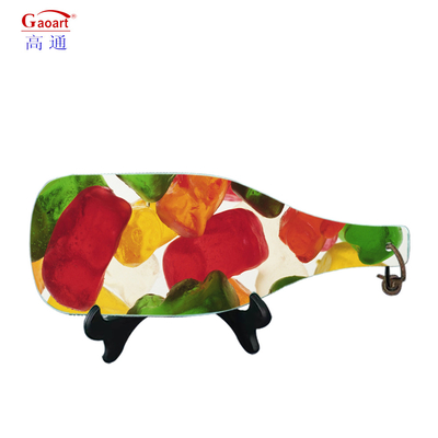 Design de frutas sustentável Tabela de corte de vidro temperado para casa e cozinha