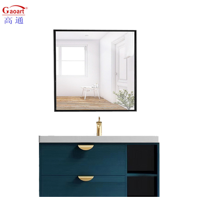 Espelho de parede decorativo retangular comprido de tamanho personalizado para decoração de vinícolas domésticas