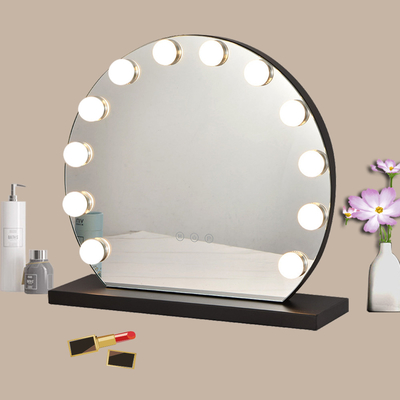 Grande lâmpada de cromo LED maquiagem decoração de casa vaidade com espelho de Hollywood garantida