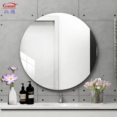 Decoração de casa Top Moda Vidro Espelho de parede redondo para decoração de banheiro e durabilidade