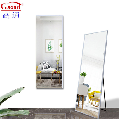 Bevel Design Full Length Silver Shaving Metal Mirror para decoração moderna e elegante