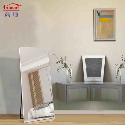 Espelho de parede de largura de piso grande estilo moderno para casa de casamento art deco artesanato