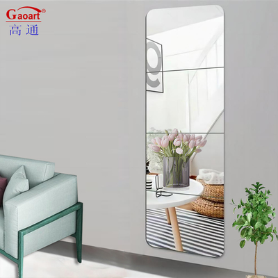 Decoração de casa personalizada Pequena empilhadeira luxuosa Banheiro longo Espelhos de vidro de parede para todos os dias