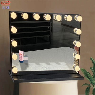 Espelho de vaidade iluminado com 12 luzes LED
