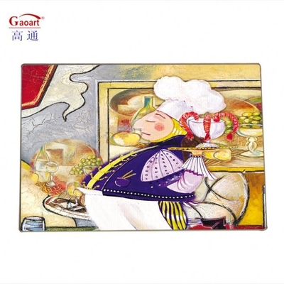 Tabuleiro de corte de cozinha redondo feito sob medida, conjunto de 3 com buraco e estilo de design minimalista