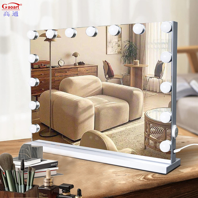 Maquiagem de Design de Moda Personalizável Vanity Hollywood Led Mirror com acabamento Chrome
