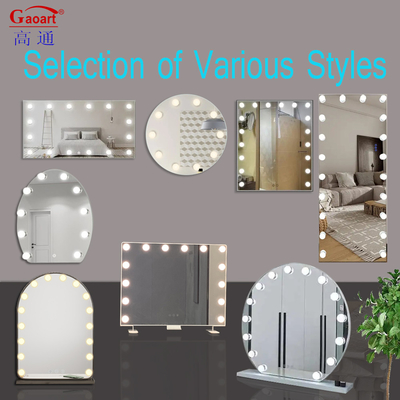 Maquiagem de Design de Moda Personalizável Vanity Hollywood Led Mirror com acabamento Chrome