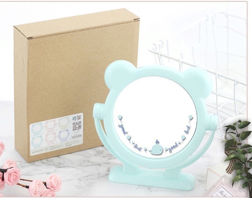 Círculo personalizável de maquiagem de bolso Espelho de vestimenta quadrado para decoração residencial