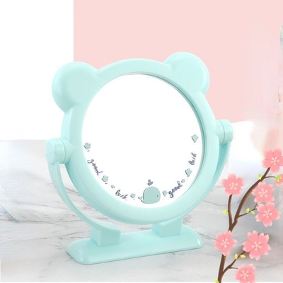 Círculo personalizável de maquiagem de bolso Espelho de vestimenta quadrado para decoração residencial