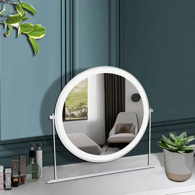 Espelho de vidro de metal LED Maquiagem personalizada Vanity Compacto Ideal para uso diário e decoração doméstica