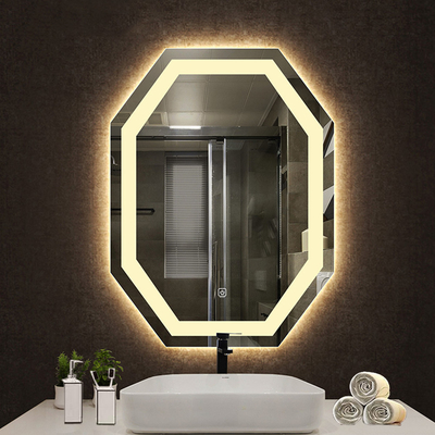 Large Black Home Decor Smart LED Mirror para decoração de banheiro de hotel Dimensões personalizadas