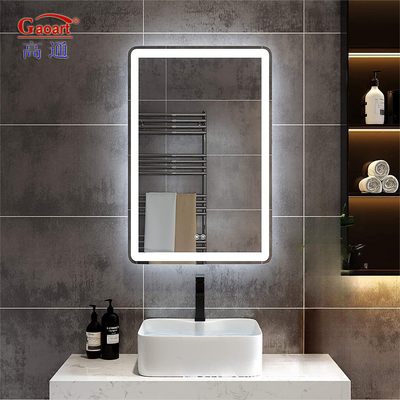 Função de interruptor de toque Led Light Wall para mesa de vestiário de comprimento completo no quarto moderno