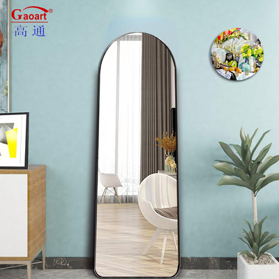 Corpo completo comprimento salão grande vestido stand decoração de casa espelho para sala de estar comprimento do chão
