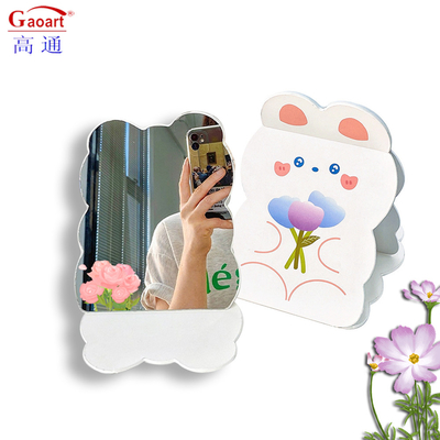 Extra LOGO Maquiagem dobrável Maquiagem dobrável Cute Travel Cosmetic Vanity Mirror para e LOGO