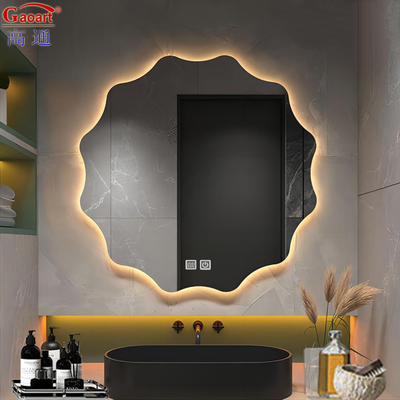 Smart Design Chuveiro Fogless Silver Mirror LED Quarto de dormir Quarto de banho Maquiagem Mural Pendente
