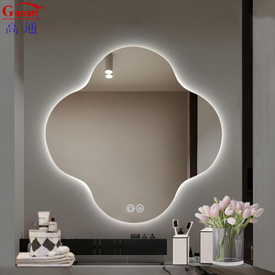 Maquiagem inteligente personalizada de comprimento inteiro Iluminada de banheiro pendurada na parede com espelho LED oval