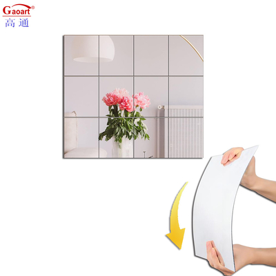 Folha de acrílico Espelho Design personalizado Casa Decoração Parede adesivos plásticos para casa