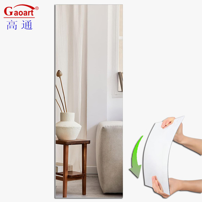 Decoração do lar Espelho de vestimenta de acrílico macio de 2 mm para decoração de banheiro