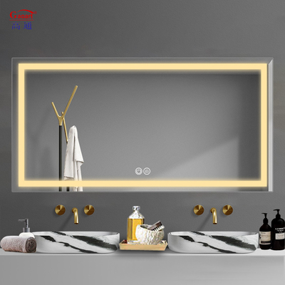 Touch Switch Moda Redonda Led Light Parede Longo Duche Decoração de quarto sem névoa Smart Para espelho de banheiro