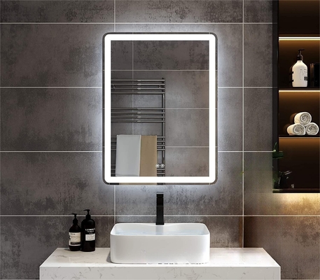 Touch Switch Moda Redonda Led Light Parede Longo Duche Decoração de quarto sem névoa Smart Para espelho de banheiro