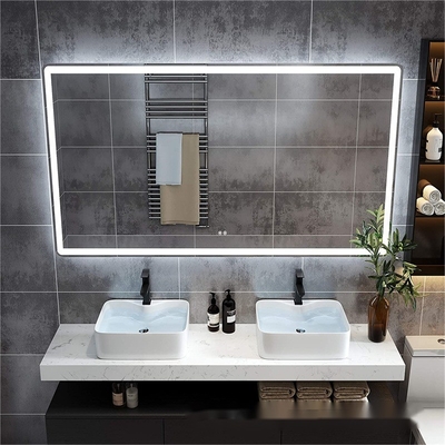 Touch Switch Moda Redonda Led Light Parede Longo Duche Decoração de quarto sem névoa Smart Para espelho de banheiro