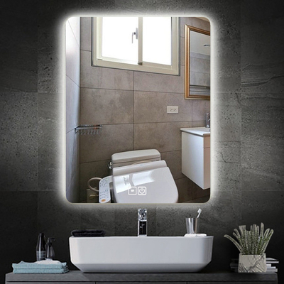 Moderno Led Desembaraçador de Parede Banho Banheiro Iluminado Decoração Pequeno Espelho Para Iluminação