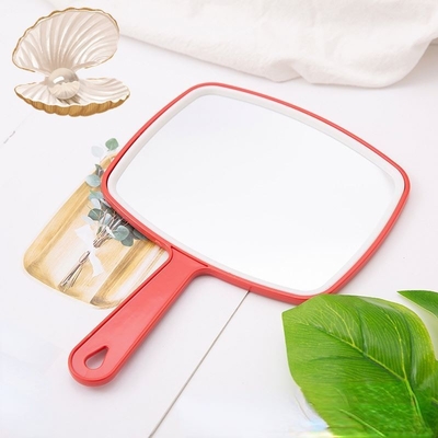 Top Fashion Maquiagem Mini Vanity Dressing Square Maquiagem Little Espejo Pequeno Espelho com LOGO