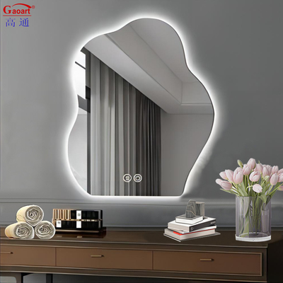 Dimensão personalizada Smart Glass Led Salon Touch Screen Espelho de banheiro para luz de parede LED