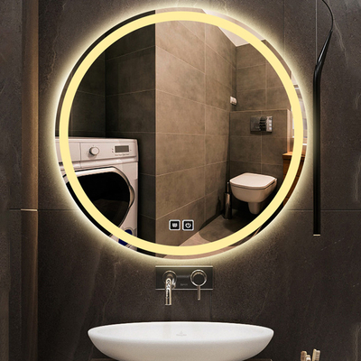 Luz LED Toque Ronda Luz Redonda Smart Salão Maquiagem Vanidade Banheiro Espelho de parede