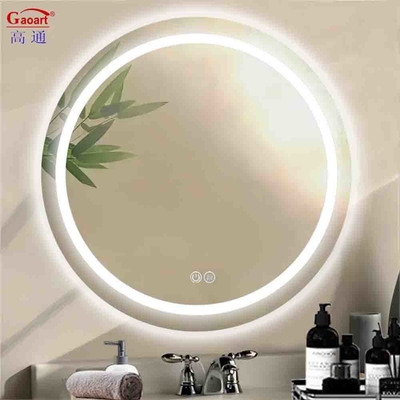 Espelho de casa de banho Smart Led Touch Switch com função antifog e espelho de vidro moderno