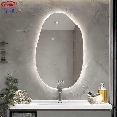 Espelho de casa de banho Smart Led Touch Switch com função antifog e espelho de vidro moderno