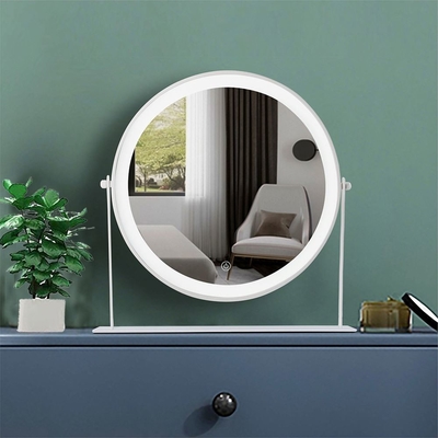 Menina Compacta Dama Dressing Cosmetic Table com LED Espelho de Luz Ideal e Decoração de Casa