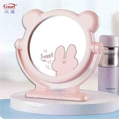 Espelho de maquiagem com design bonito e material de vidro 100 pcs