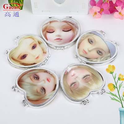 Mini Desk Compact Maquiagem Cosmética Vanity Dressing Standing Maquiagem Portátil Espelho