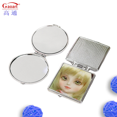 Mini Desk Compact Maquiagem Cosmética Vanity Dressing Standing Maquiagem Portátil Espelho