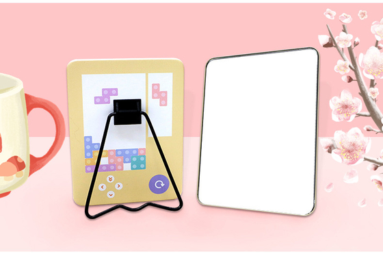 Viagem Cosméticos Mesa de topo Stand Stand Portavel de maquiagem Espelho de mesa para escritório fofinho