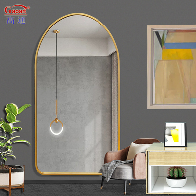 Espelho de ginástica de tamanho personalizado para decoração de casa e banheiro de hotel em estilo europeu