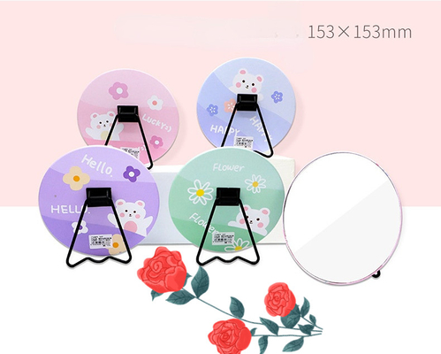Portátil Morden Estilo Cosmético Mesa Desktop Maquiagem Top Standing Viagem Maquiagem Bonita Maquiagem Pequena Espelho de Mesa