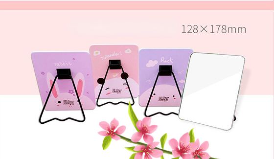 Portátil Morden Estilo Cosmético Mesa Desktop Maquiagem Top Standing Viagem Maquiagem Bonita Maquiagem Pequena Espelho de Mesa