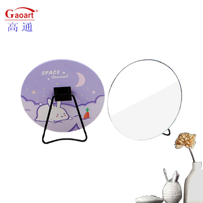 Portátil Morden Estilo Cosmético Mesa Desktop Maquiagem Top Standing Viagem Maquiagem Bonita Maquiagem Pequena Espelho de Mesa